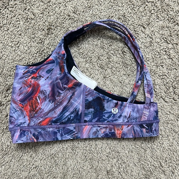 Lululemon Women’s Energy Bra *Medium Support B-D Cups Atmospheric Purple Multi 6 - Picture 8 of 15